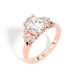 Engagement Ring with Side Stone Diamond